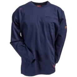 Ariat Work FR Shirts: FR Air Lightweight Men's Navy 10022327 Long Sleeve Shirt -Outlet Vestucia Store 10022327 1