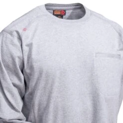 Ariat Work FR Shirts: Men's 10022329 Silver Fox Heather FR Air Crew Shirt 6 Ariat Work FR Shirts: Men's 10022329 Silver Fox Heather FR Air Crew Shirt -Outlet Vestucia Store 10022329 2