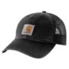 Carhartt Hats: 100286 001 Black Mesh Back Buffalo Cap -Outlet Vestucia Store 100286 001 e