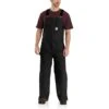Carhartt Overalls: Men's 104031 DKB Dark Brown Insulated Loose Fit Washed Duck Overalls -Outlet Vestucia Store 104031dkb