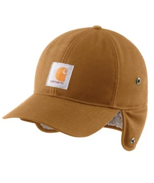 Carhartt Hats: Unisex 104880 BRN Brown Canvas Earflap Cap 3 Carhartt Hats: Unisex 104880 BRN Brown Canvas Earflap Cap