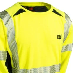 CAT Apparel Shirts: Men's FR Performance Hi-Vis 1630007 11312 Long Sleeve Crew Shirt 8 CAT Apparel Shirts: Men's FR Performance Hi-Vis 1630007 11312 Long Sleeve Crew Shirt -Outlet Vestucia Store 1630007 11312 2