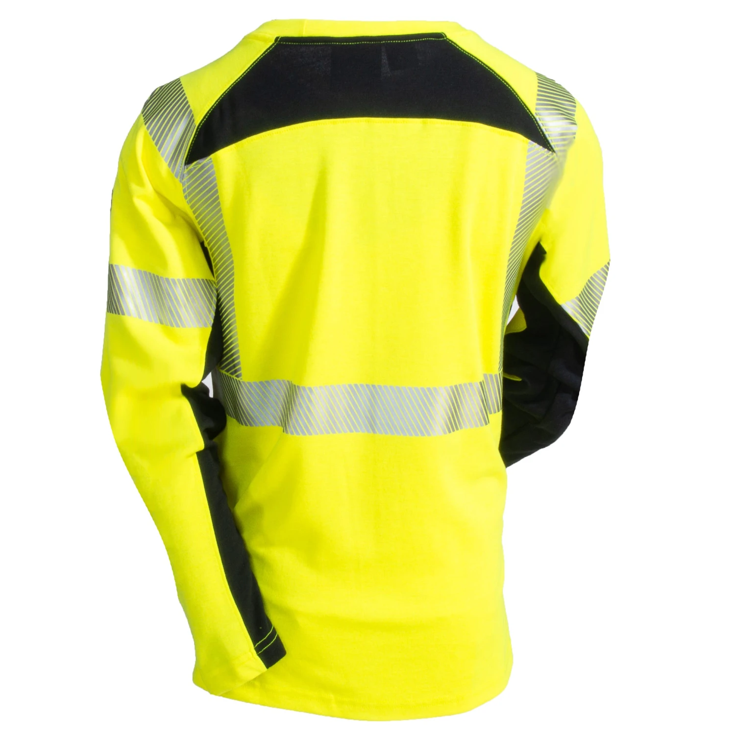CAT Apparel Shirts: Men's FR Performance Hi-Vis 1630007 11312 Long Sleeve Crew Shirt 6 CAT Apparel Shirts: Men's FR Performance Hi-Vis 1630007 11312 Long Sleeve Crew Shirt - Image 4