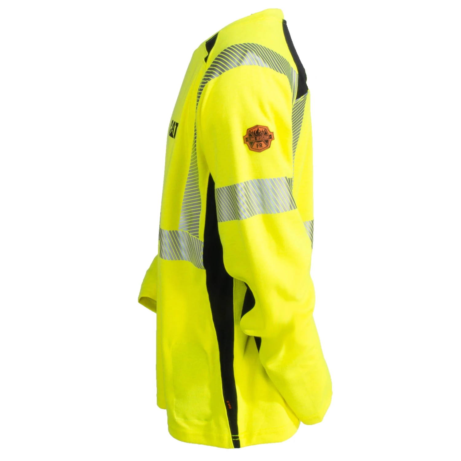 CAT Apparel Shirts: Men's FR Performance Hi-Vis 1630007 11312 Long Sleeve Crew Shirt 7 CAT Apparel Shirts: Men's FR Performance Hi-Vis 1630007 11312 Long Sleeve Crew Shirt - Image 5