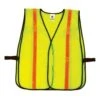 Ergodyne Vest: 8040HL Lime GloWear Non Certified Standard Hi Gloss Vest 2 Ergodyne Vest: 8040HL Lime GloWear Non Certified Standard Hi Gloss Vest -Outlet Vestucia Store 20080 8040hl safety vest lime front 1 1
