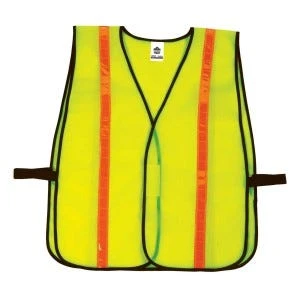Ergodyne Vest: 8040HL Lime GloWear Non Certified Standard Hi Gloss Vest 3 Ergodyne Vest: 8040HL Lime GloWear Non Certified Standard Hi Gloss Vest