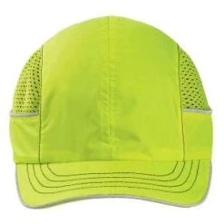 Ergodyne Caps: Men's 8950 Lime Skullerz Short Brim Bump Cap -Outlet Vestucia Store 23333 8950 bump cap lime short brim front