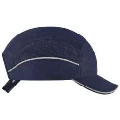 Ergodyne Caps: Men's 8965 Navy Skullerz Short Brim W/ LED Lighting Bump Cap -Outlet Vestucia Store 23338 8955 lightweight bump cap with led light navy short profile