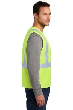 CornerStone Vests: High Visibility Yellow Safety Vest CSV400 -Outlet Vestucia Store 2377 sftyyellow 3 csv400sftyyellowmodelside1 337w