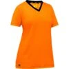 Bisley By PIP Shirts: Women's 310W1118 O Orange Non-ANSI Short Sleeve V Neck T-Shirt 2 Bisley By PIP Shirts: Women's 310W1118 O Orange Non-ANSI Short Sleeve V Neck T-Shirt -Outlet Vestucia Store 310w1118 o omf