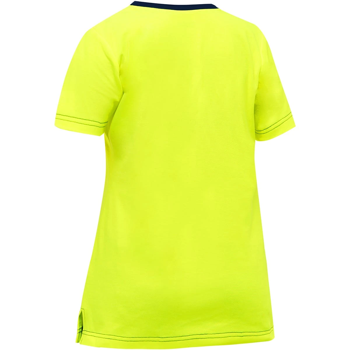 Bisley By PIP Shirts: Women's 310W1118 Y Yellow Non-ANSI Short Sleeve V Neck T-Shirt 4 Bisley By PIP Shirts: Women's 310W1118 Y Yellow Non-ANSI Short Sleeve V Neck T-Shirt - Image 2