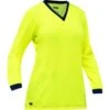Bisley By PIP Shirts: Women's 310W6118 Y Yellow Non-ANSI Long Sleeve V Neck Shirt 2 Bisley By PIP Shirts: Women's 310W6118 Y Yellow Non-ANSI Long Sleeve V Neck Shirt -Outlet Vestucia Store 310w6118 y omf