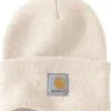 Carhartt Hats: Unisex A18 WWH Winter White Acrylic Watch Cap 2 Carhartt Hats: Unisex A18 WWH Winter White Acrylic Watch Cap -Outlet Vestucia Store a18wwh