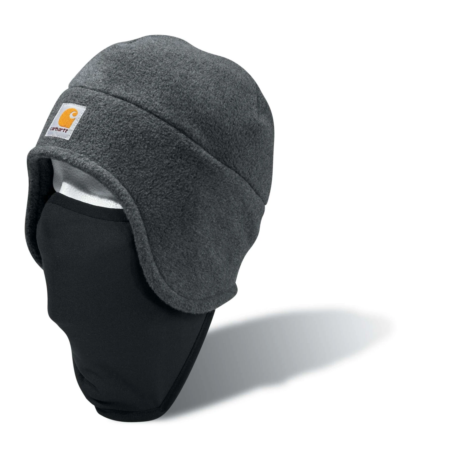 Carhartt Hats: A202 CHH Charcoal Heather Fleece 2-In-1 Headwear 3 Carhartt Hats: A202 CHH Charcoal Heather Fleece 2-In-1 Headwear