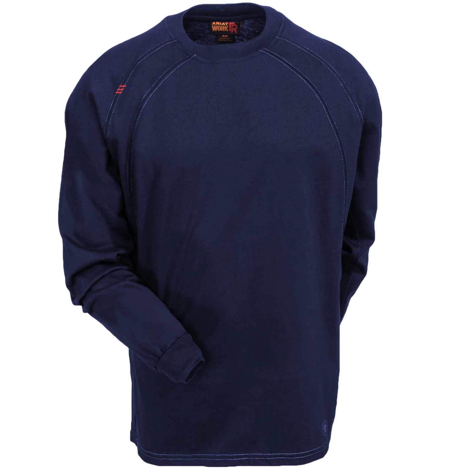 Ariat Work FR Shirts: 10012256 Moisture-Wicking FR Men's Navy Blue Crew Work Shirt 5 Ariat Work FR Shirts: 10012256 Moisture-Wicking FR Men's Navy Blue Crew Work Shirt - Image 3