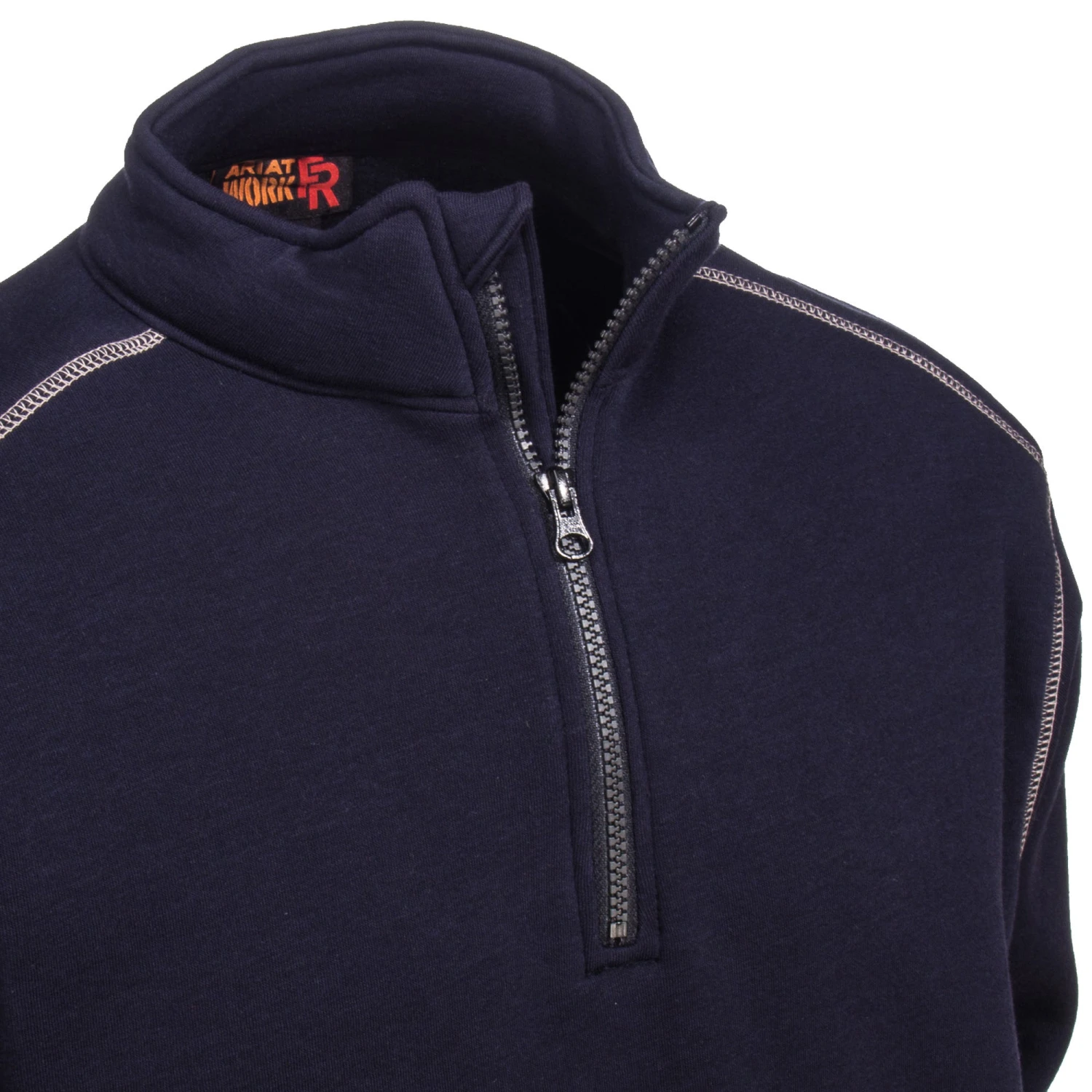 Ariat Sweatshirts: Men's 10015950 Flame-Resistant Blue Quarter-Zip Sweatshirt 4 Ariat Sweatshirts: Men's 10015950 Flame-Resistant Blue Quarter-Zip Sweatshirt - Image 2