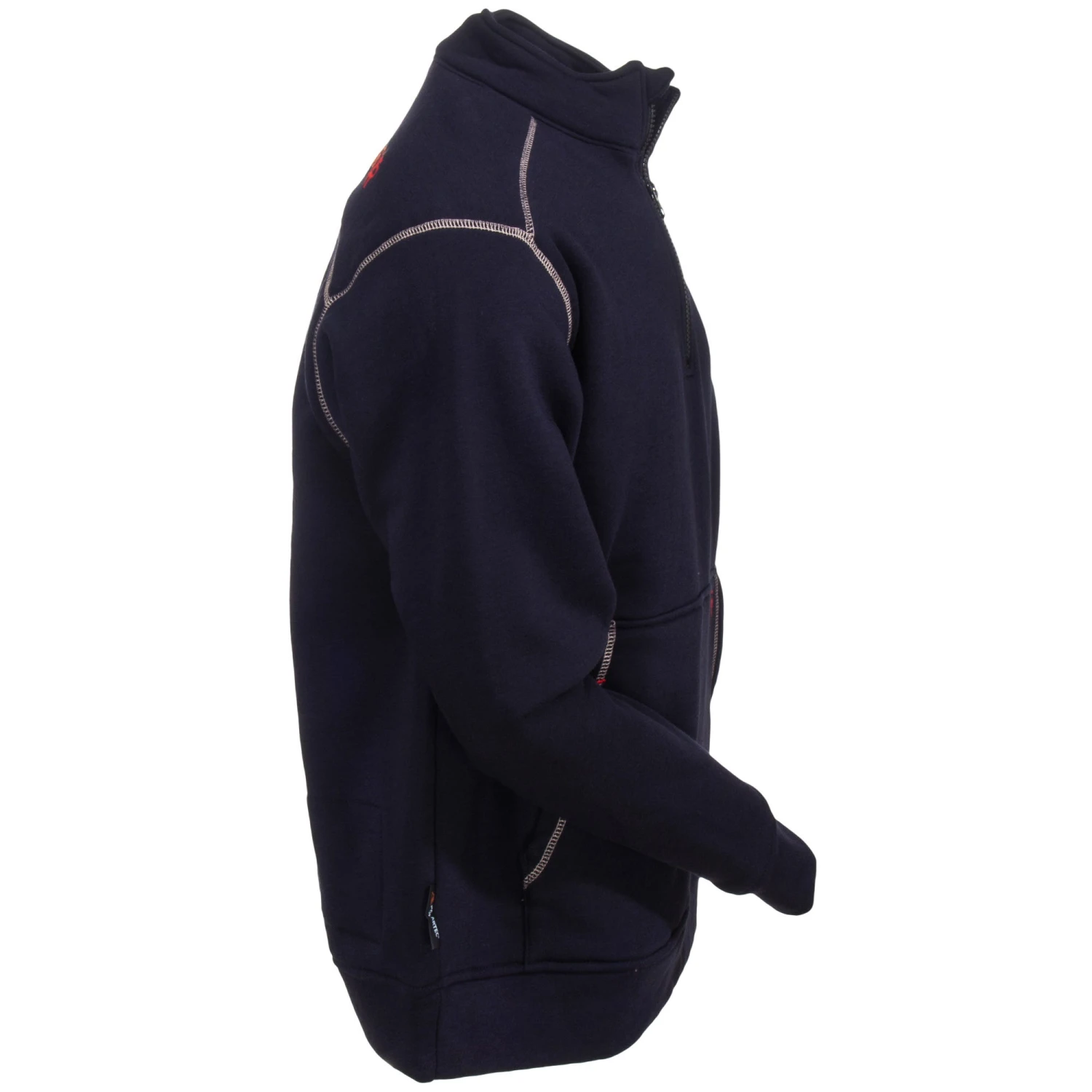 Ariat Sweatshirts: Men's 10015950 Flame-Resistant Blue Quarter-Zip Sweatshirt 6 Ariat Sweatshirts: Men's 10015950 Flame-Resistant Blue Quarter-Zip Sweatshirt - Image 4