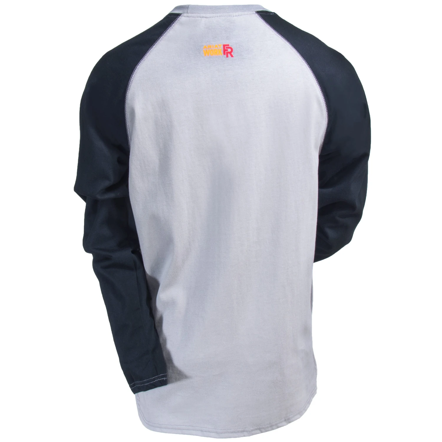 Ariat Work FR Shirts: Men's Baseball 10018439 Grey/Black Crew Neck Tee 5 Ariat Work FR Shirts: Men's Baseball 10018439 Grey/Black Crew Neck Tee - Image 3