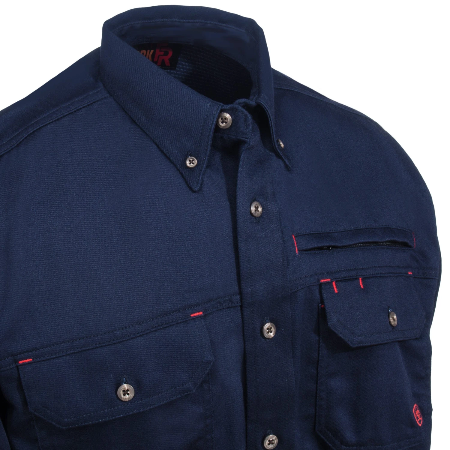 Ariat Work FR Shirts: FR Solid Vent 10019062 Men's Navy Blue Button-Down Long-Sleeve Shirt 3 Ariat Work FR Shirts: FR Solid Vent 10019062 Men's Navy Blue Button-Down Long-Sleeve Shirt