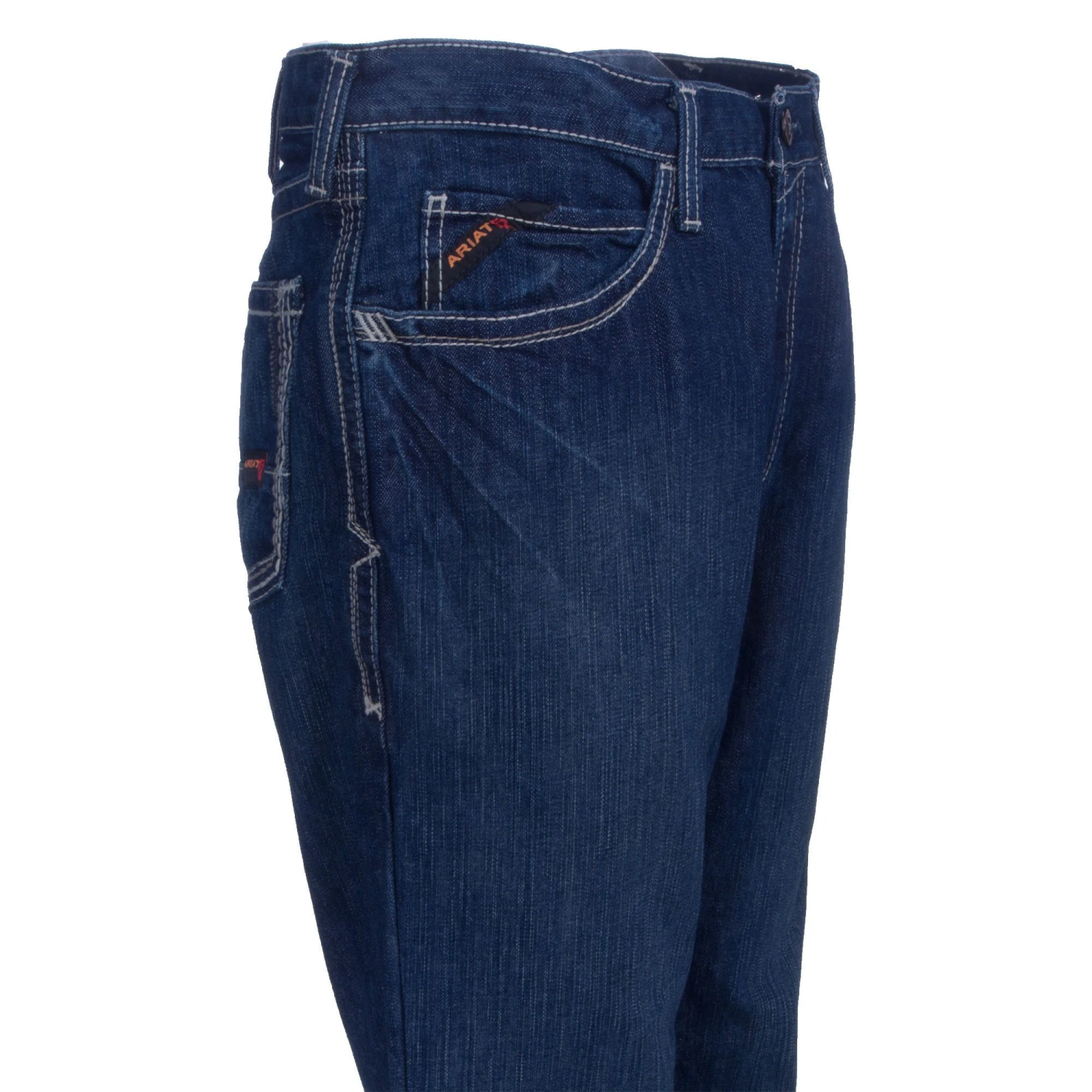 Ariat Work FR Jeans: FR M4 Boundary 10016174 Men's Shale Blue Boot Cut Jeans 3 Ariat Work FR Jeans: FR M4 Boundary 10016174 Men's Shale Blue Boot Cut Jeans