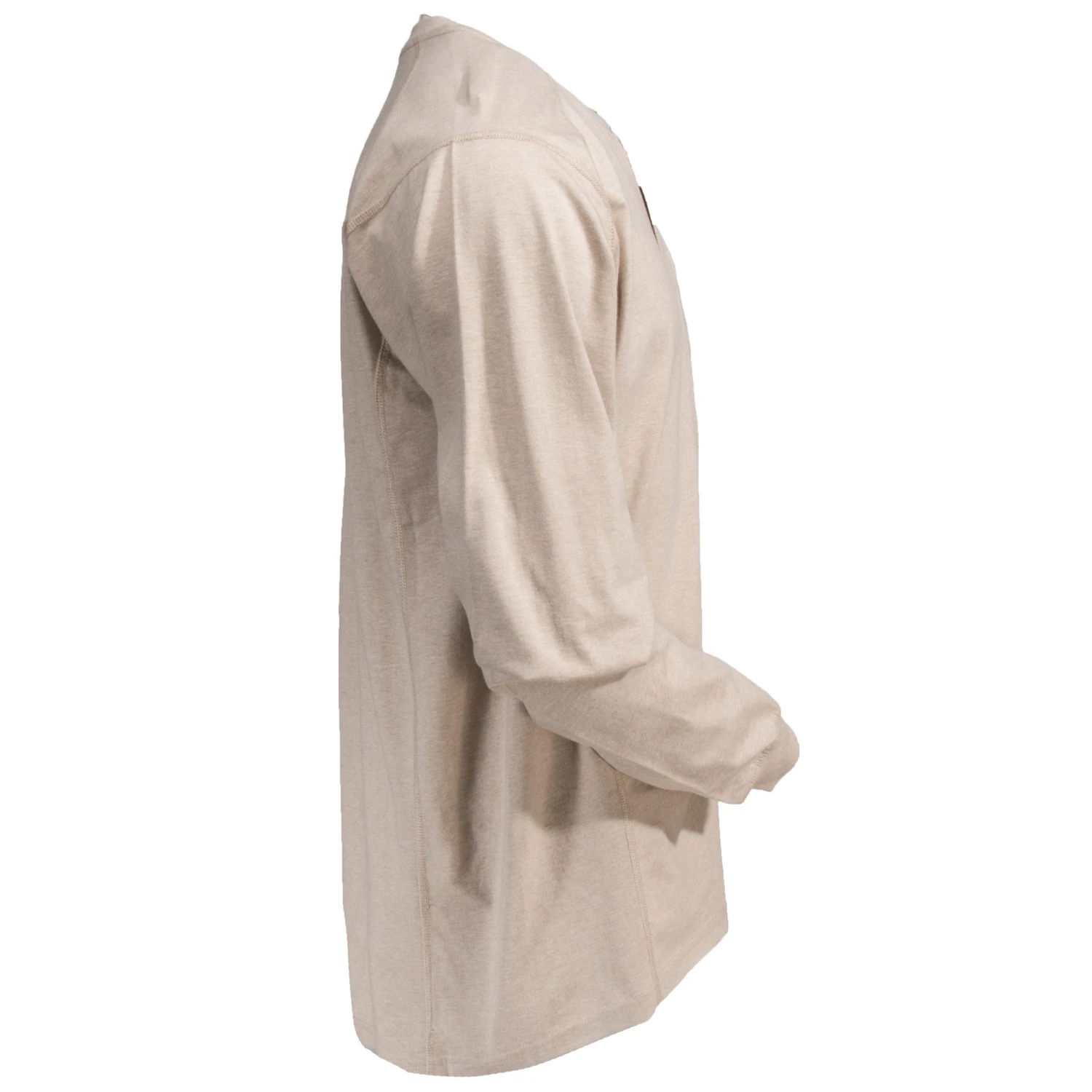 Ariat Work FR Shirts: FR Air Cotton Men's 10022598 Sand Heather Henley 6 Ariat Work FR Shirts: FR Air Cotton Men's 10022598 Sand Heather Henley - Image 4