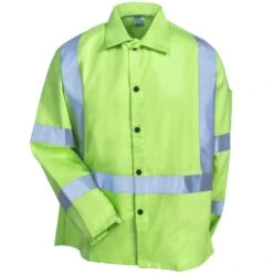 Black Stallion Jackets: Men's JF1012 LM Hi Vis Lime Green FR Welding TruGuard 200 Jacket 8 Black Stallion Jackets: Men's JF1012 LM Hi Vis Lime Green FR Welding TruGuard 200 Jacket -Outlet Vestucia Store black stallion jf1012 lm f 01