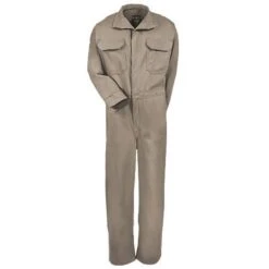 Bulwark Coveralls: Men's CEB2 KH Flame-Resistant Cotton Khaki Coveralls 10 Bulwark Coveralls: Men's CEB2 KH Flame-Resistant Cotton Khaki Coveralls -Outlet Vestucia Store bulwark ceb2kh f 01