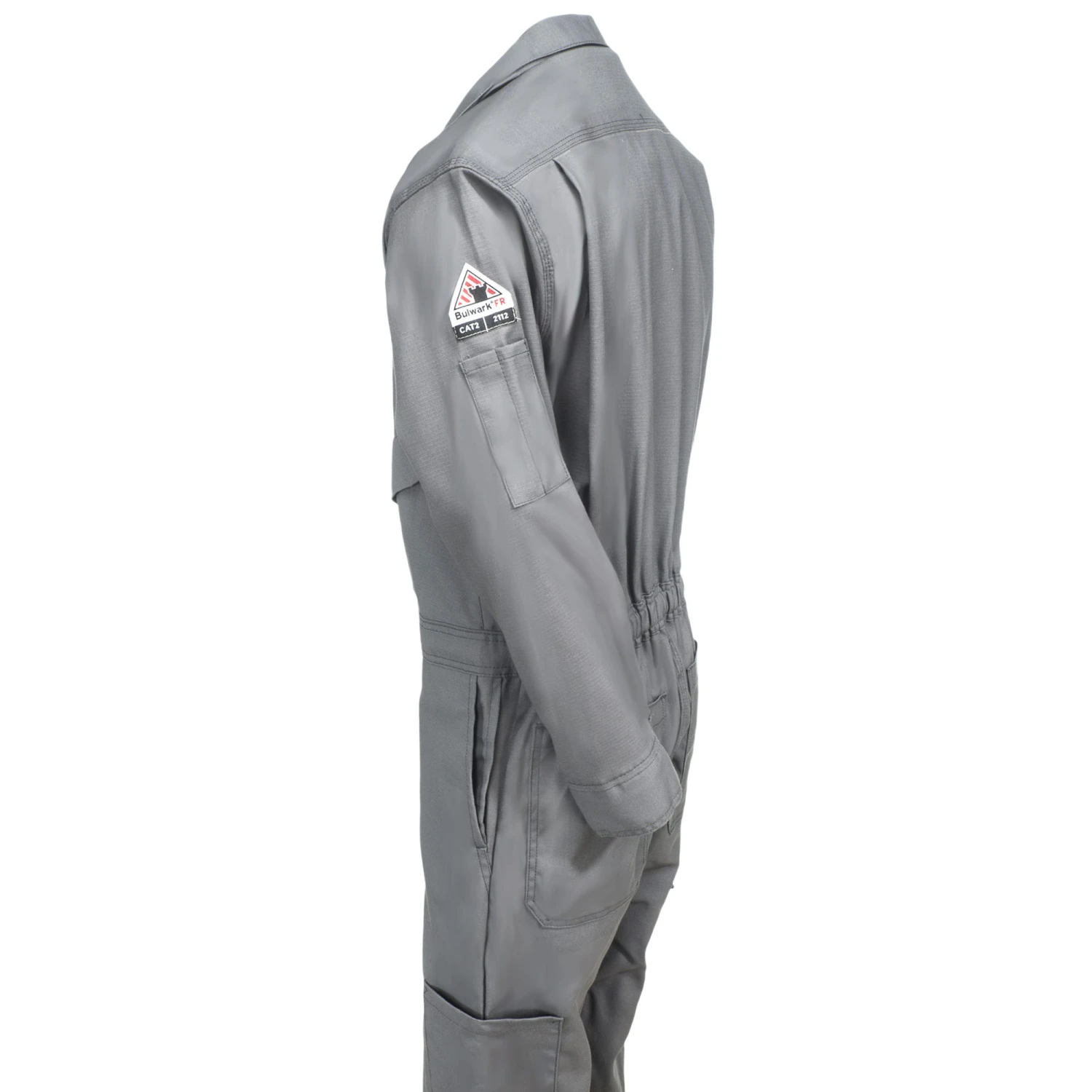 Bulwark Coveralls: Men's QC10 GY IQ Series Endurance FR Grey Premium Coveralls 4 Bulwark Coveralls: Men's QC10 GY IQ Series Endurance FR Grey Premium Coveralls - Image 2