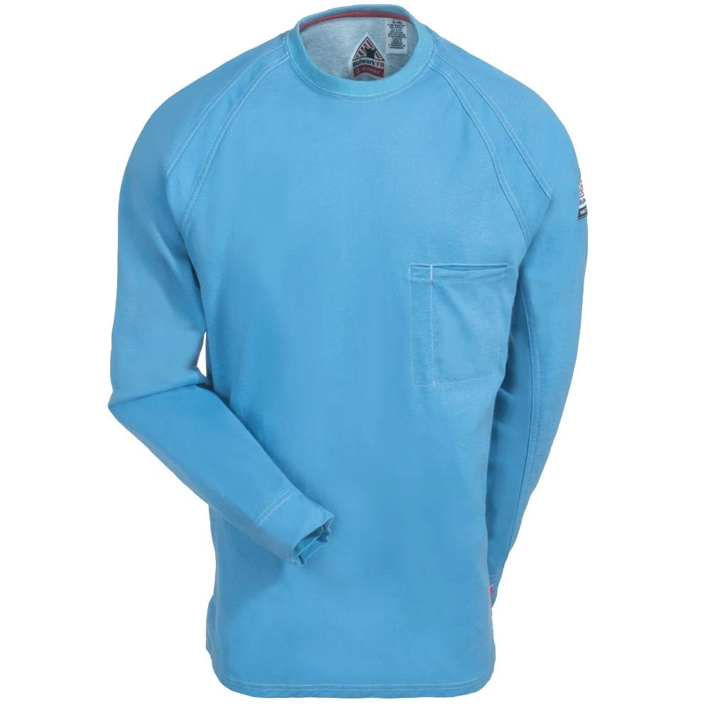 Bulwark Shirts: Men's Blue QT32 BL Flame-Resistant IQ Long Sleeve Shirt 4 Bulwark Shirts: Men's Blue QT32 BL Flame-Resistant IQ Long Sleeve Shirt - Image 2