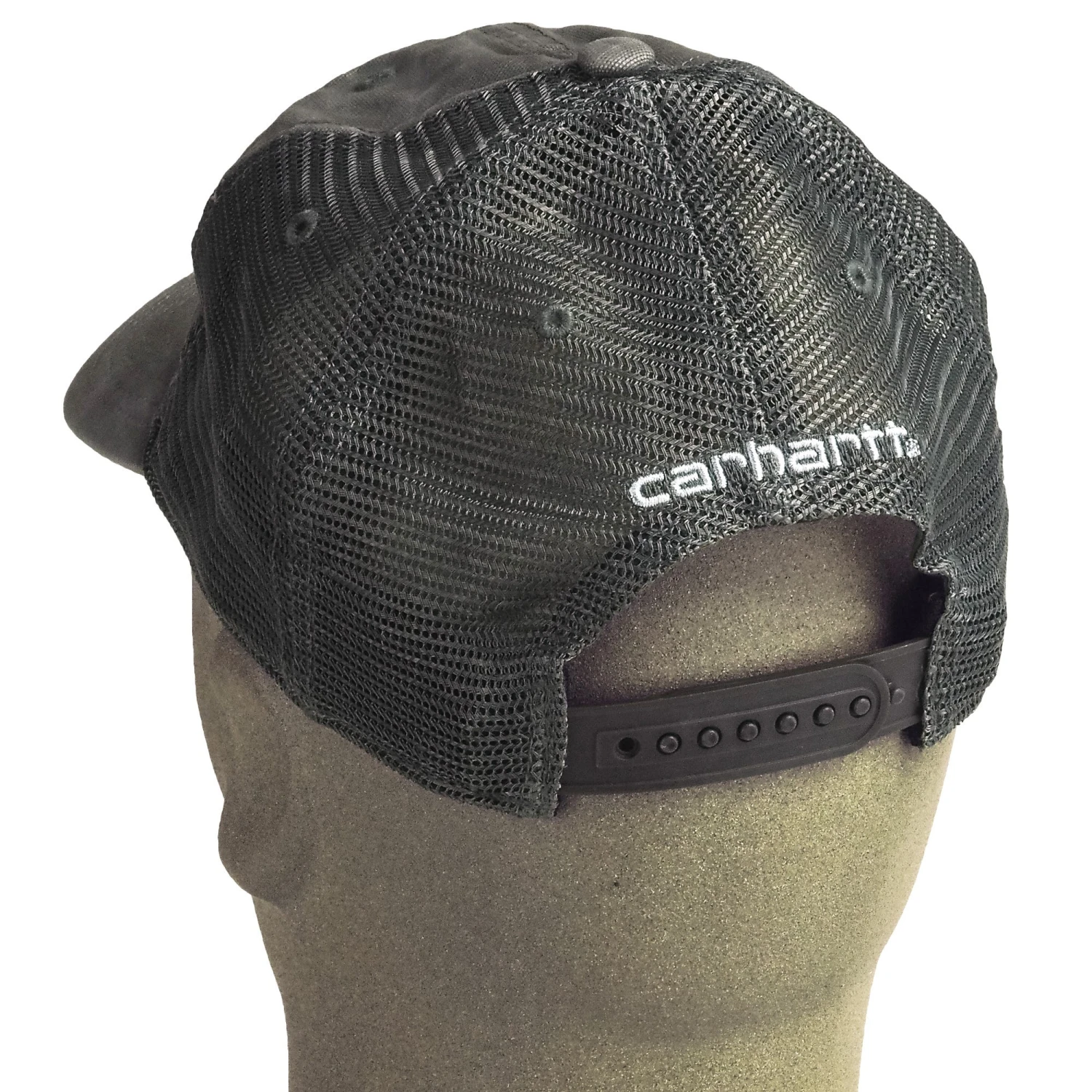Carhartt Hats: Men's 100286 039 Gravel Grey Buffalo Mesh Back Baseball Cap 3 Carhartt Hats: Men's 100286 039 Gravel Grey Buffalo Mesh Back Baseball Cap