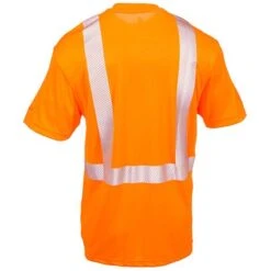 Carhartt Force Shirts: Men's Force Orange 100495 824 Hi Vis Short Sleeve Work Shirt -Outlet Vestucia Store carhartt 100495824 b 01