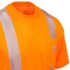 Carhartt Force Shirts: Men's Force Orange 100495 824 Hi Vis Short Sleeve Work Shirt -Outlet Vestucia Store carhartt 100495824 cd 01
