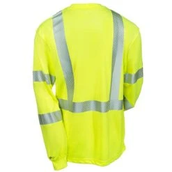 Carhartt Force Shirts: Men's Lime 100496 323 Hi Vis Class 3 Force Long Sleeve Shirt -Outlet Vestucia Store carhartt 100496323 b 01