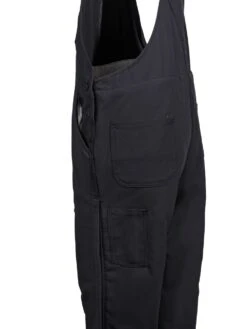 Carhartt Overalls: Men's 101626 001 Black FR Quilt Lined Cotton Duck Bib Overalls -Outlet Vestucia Store carhartt 101627 001 l 01