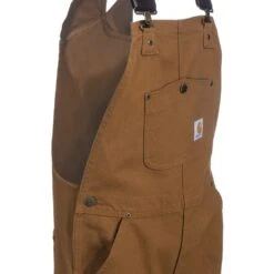 Carhartt Kids' Overalls: Boys' CM8601 D15 Brown Duck Washed Bib Overalls -Outlet Vestucia Store carhartt cm8601 d15 hd r 01