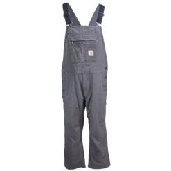 Carhartt Overalls: Men's Rugged Flex 102987 039 Gravel Rigby Bib Overalls -Outlet Vestucia Store carhartt 102987 039 1