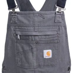 Carhartt Overalls: Men's Rugged Flex 102987 039 Gravel Rigby Bib Overalls -Outlet Vestucia Store carhartt 102987 039 3