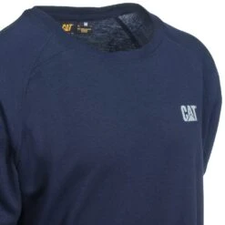 CAT Apparel Shirts: Men's 1630003 57E Navy FR Long-Sleeve Performance Crew Shirt 6 CAT Apparel Shirts: Men's 1630003 57E Navy FR Long-Sleeve Performance Crew Shirt -Outlet Vestucia Store cat 1630003 cd 01