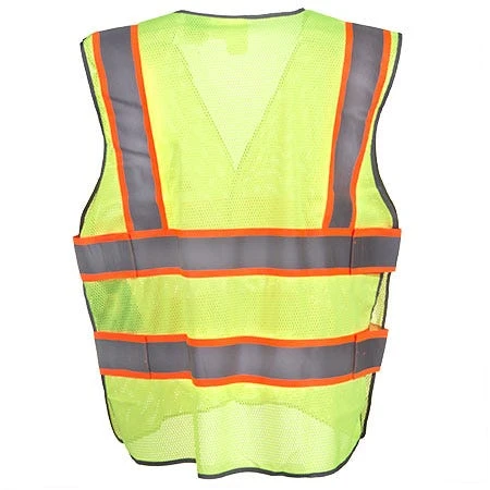 CAT Apparel Vests: 1322029 407 Hi Vis Yellow 5 Point Breakaway Safety Vest 3 CAT Apparel Vests: 1322029 407 Hi Vis Yellow 5 Point Breakaway Safety Vest