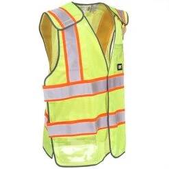 CAT Apparel Vests: 1322029 407 Hi Vis Yellow 5 Point Breakaway Safety Vest 7 CAT Apparel Vests: 1322029 407 Hi Vis Yellow 5 Point Breakaway Safety Vest -Outlet Vestucia Store cat apparel 1322029 407 r 01