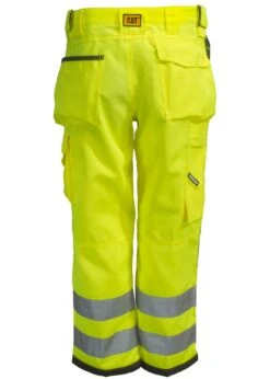 CAT Apparel Pants: Men's C172EHV 83F Hi Vis Trademark Trouser Pants -Outlet Vestucia Store cat c172ehv 83f b 01