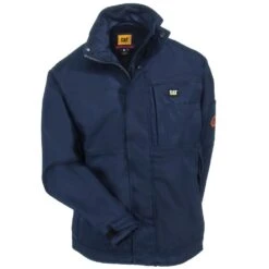 CAT Apparel Jackets: Men's 1310012 57E Navy Flame-Resistant Heavyweight Insulated Jacket