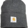 Carhartt Caps: Grey Acrylic Watch Cap A18 CLH -Outlet Vestucia Store crha18 clh