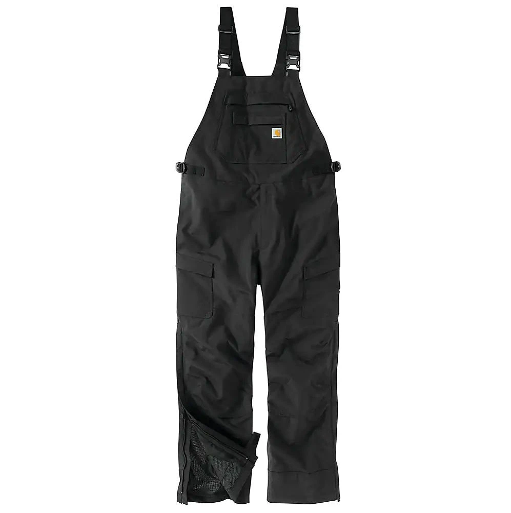 Carhartt Bibs: Men's 104674 BLK Black Storm Defender Loose Fit Heavyweight Bib Overalls 3 Carhartt Bibs: Men's 104674 BLK Black Storm Defender Loose Fit Heavyweight Bib Overalls