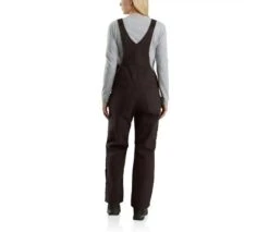 Carhartt Overalls: Women's 104049 DKB Dark Brown Quilt Lined Duck Bib Overall -Outlet Vestucia Store download 19