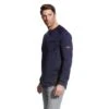 Ariat Work FR: Men's 10022597 Navy Flame Resistant Air Lightweight Long Sleeve Henley Shirt -Outlet Vestucia Store f19 mns work 10022597 front