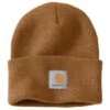 Carhartt Caps: Brown Acrylic Watch Cap A18 BRN -Outlet Vestucia Store image a18brn 550 550
