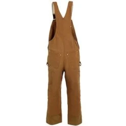 Carhartt Overalls: Men's R41 BRN Brown Cotton Lined Bib Overalls -Outlet Vestucia Store image 44043