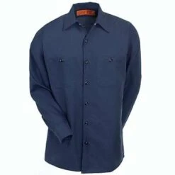 Red Kap Shirts: Men's Dark Navy SC30 DN Cotton Work Shirt 7 Red Kap Shirts: Men's Dark Navy SC30 DN Cotton Work Shirt -Outlet Vestucia Store image 49722 1