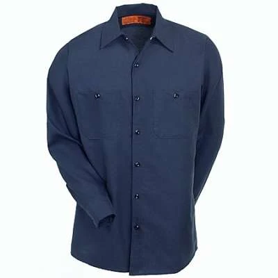 Red Kap Shirts: Men's Dark Navy SC30 DN Cotton Work Shirt 5 Red Kap Shirts: Men's Dark Navy SC30 DN Cotton Work Shirt - Image 3